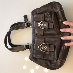 Brown Coach Shoulder Bag